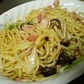 青木みさ's cooksnap of when they made 長ネギとベーコン・キノコの和風パスタ♪.