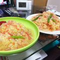 クックXE75X9☆'s cooksnap of when they made カニカマとアスパラのあんかけチャーハン♪.