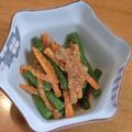 i_yokan's cooksnap of when they made 簡単(^_^)人参とインゲンの胡麻和え.