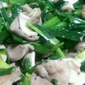 ☆えりさち☆'s cooksnap of when they made 砂肝と味付ホルモン（市販） ニラ炒め.