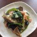 jijimo's cooksnap of when they made ほうれん草となすのチーズかけ.