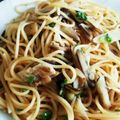 blancapure's cooksnap of when they made 超和風！なす＆みょうがのパスタ♪.