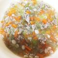 ごふぁんだ's cooksnap of when they made 離乳食後期 野菜と豚肉と豆腐のあんかけ.