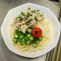 MYSJS's cooksnap of when they made 冷しゃぶのゆずぶっかけうどん.