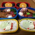 ♡yukinko♡'s cooksnap of when they made 【キャラ弁】デコふりで色つき薄焼き卵.