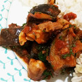 einstein☆'s cooksnap of when they made 簡単♪鶏肉とナスのミートソース炒め♫.