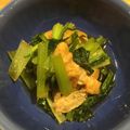 南瓜なおこ's cooksnap of when they made 麺つゆで簡単に。小松菜と油揚げの煮浸し.