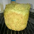 maimaso's cooksnap of when they made HBで♡ほうれん草ときなこの食パン.