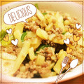 Ru_kin's cooksnap of when they made 挽き肉で簡単！細切りジャガイモの甘辛炒め.