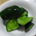 ricebowl's cooksnap of when they made キュウリの簡単浅漬け.