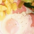 ☆yopipi's cooksnap of when they made 朝食に☆ハムエッグ.