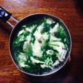 moeきっちん's cooksnap of when they made 簡単!!ふわふわ玉子のほうれん草スープ.