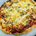 ぴーちゃんぱぱ's cooksnap of when they made 焼くまで5分！簡単クリスピーピザ生地.