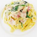 ☆7cha's cooksnap of when they made ほうれん草のカルボナーラ.
