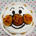koharukats's cooksnap of when they made 簡単！お誕生日立体アンパンマンケーキ♪.