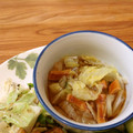 二角形's cooksnap of when they made 干しするめと白菜のうま煮.