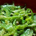 にわとりホリデー's cooksnap of when they made ピーマンのゴマ和え.