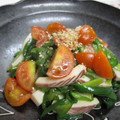 ちわここ's cooksnap of when they made 中華風　イカと青菜とピーマンの和えもの.