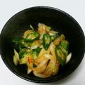 メープルぱん's cooksnap of when they made ♡ネギとオクラのピリ辛炒め♡.