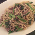 ﾌﾞﾚﾝﾀﾞ's cooksnap of when they made 超簡単❤小松菜とそぼろの和風パスタ.