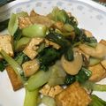 けんとのパパ's cooksnap of when they made チンゲンサイと厚揚げのピリ辛炒め.
