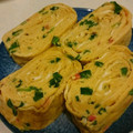 ジューシーmix's cooksnap of when they made 卵消費♬紅生姜＆ネギ❥出汁巻き卵.