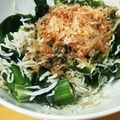 かおりんごぬ's cooksnap of when they made 栄養満点！オクラ・わかめ・しらすの和え物.