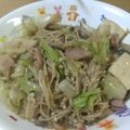 megukei☆'s cooksnap of when they made キャベツとキノコのベーコン醤油バター炒め.