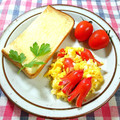 カルン's cooksnap of when they made ウインナーとふんわりたまごのソテー.