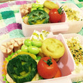 ココタロウママ's cooksnap of when they made ハロウィンお弁当用に！かぼちゃの煮物.