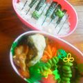 Manaたんママ's cooksnap of when they made キャラ弁に☆マチ針で簡単カット！音符弁当.