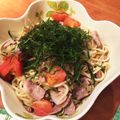 jununu's cooksnap of when they made 簡単なさっぱりポン酢使用冷たいパスタ.