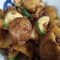 藍川咲's cooksnap of when they made ジャガイモとズッキーニの肉味噌バター.