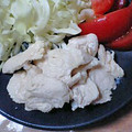 AJINO's cooksnap of when they made つるんと食感★ささみの冷しゃぶ.