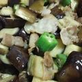 あやはるmaron's cooksnap of when they made なす＆オクラとカリカリ豚のさっぱり和え　.