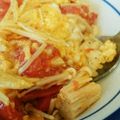 りぼ吉's cooksnap of when they made ミニトマトを使って絶品トマ玉丼♪.
