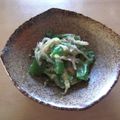 早良のしんちゃん's cooksnap of when they made おつまみにも☆ﾋﾟｰﾏﾝと茗荷の味噌和え.