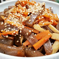 saku_ra4's cooksnap of when they made きのこと蒟蒻のキンピラ.