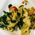 yuhumu's cooksnap of when they made かにかま入り☆ニラの卵とじ.