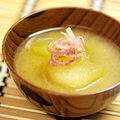 tiha's cooksnap of when they made 夏のおみおつけ、冬瓜とミョウガ.