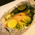 pure1sugar's cooksnap of when they made ☆超簡単☆時短☆鮭とねぎのホイル蒸し焼き.