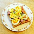 YUZVIO's cooksnap of when they made 簡単、お手軽、おいしいビザ風トースト☆.