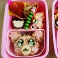 アヤリンママ's cooksnap of when they made キャラ弁♡プリキュア♡ふわふわモフルン.