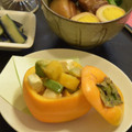 HoneyYummy's cooksnap of when they made 柿釜の作り方。季節の演出に器は重要です。.