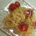 mamenao's cooksnap of when they made ミニトマトと生ハムの冷製パスタ.