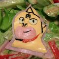 mm0033's cooksnap of when they made キャラ弁 キン肉マン 平面ver.