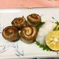 毎日楽しい's cooksnap of when they made 秋刀魚の２色ロール焼き.