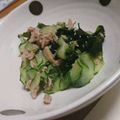 しょみ一's cooksnap of when they made ツナとワカメときゅうりの酢の物.