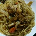 くえるてん's cooksnap of when they made 〖余り物のカレーで！〗カレーパスタ.
