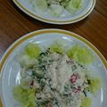クックるん☆戦隊's cooksnap of when they made ゴーヤと豆腐とトマトの簡単サラダ.